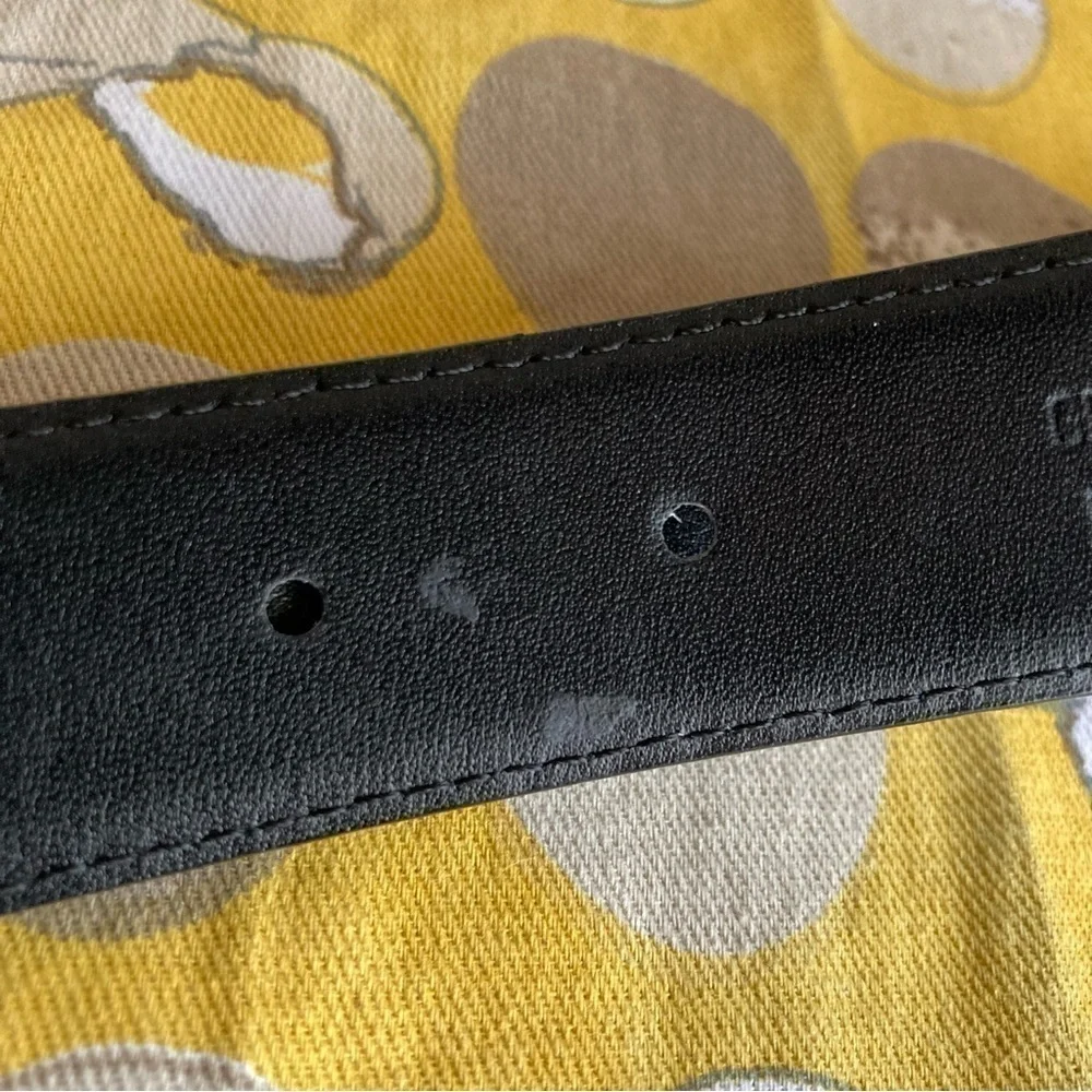 Vintage look black and dark brown reversible made in Italy men’s belt